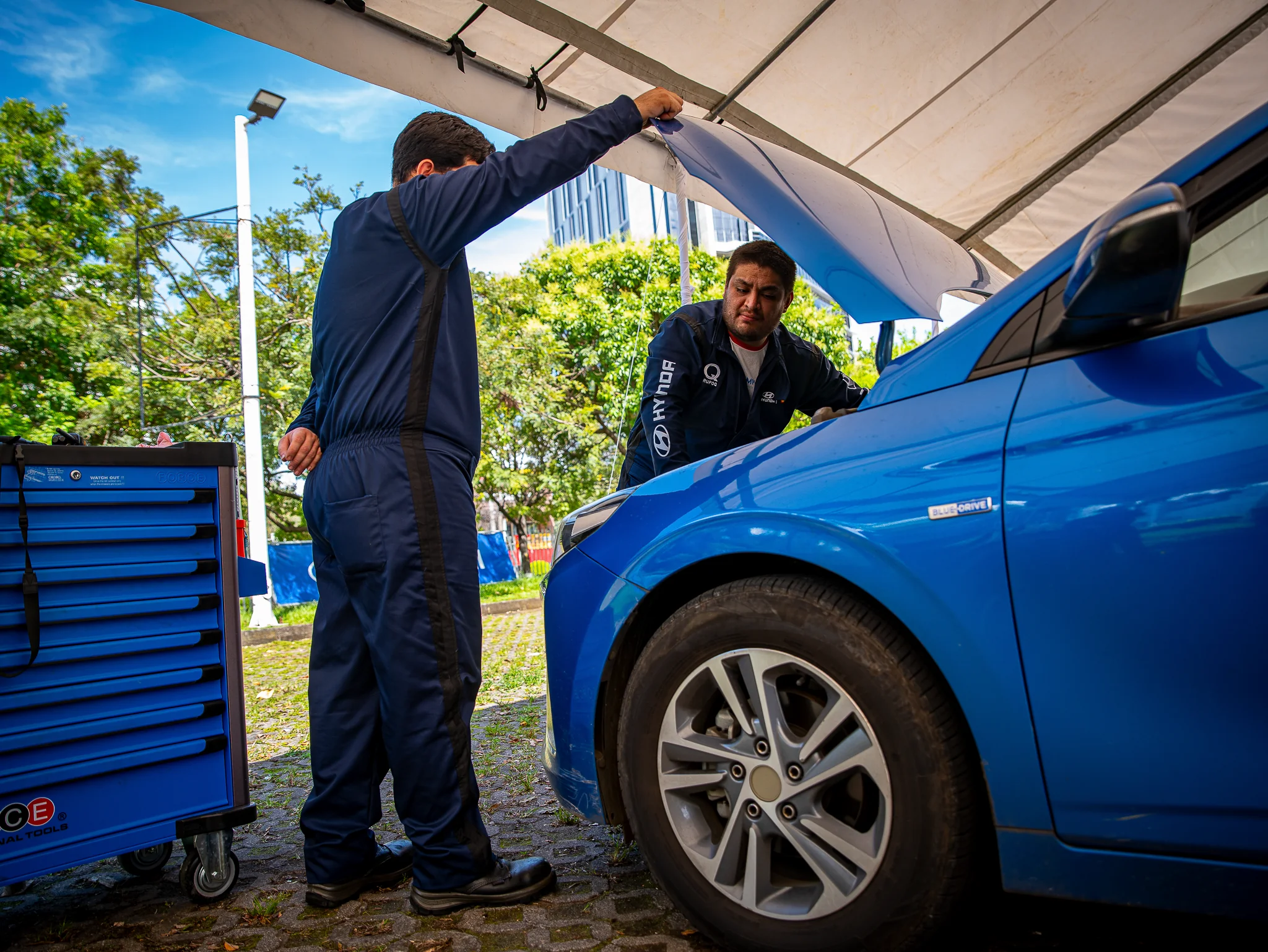 Technical inspection at Hyundai Experience Day — Ciudad Click